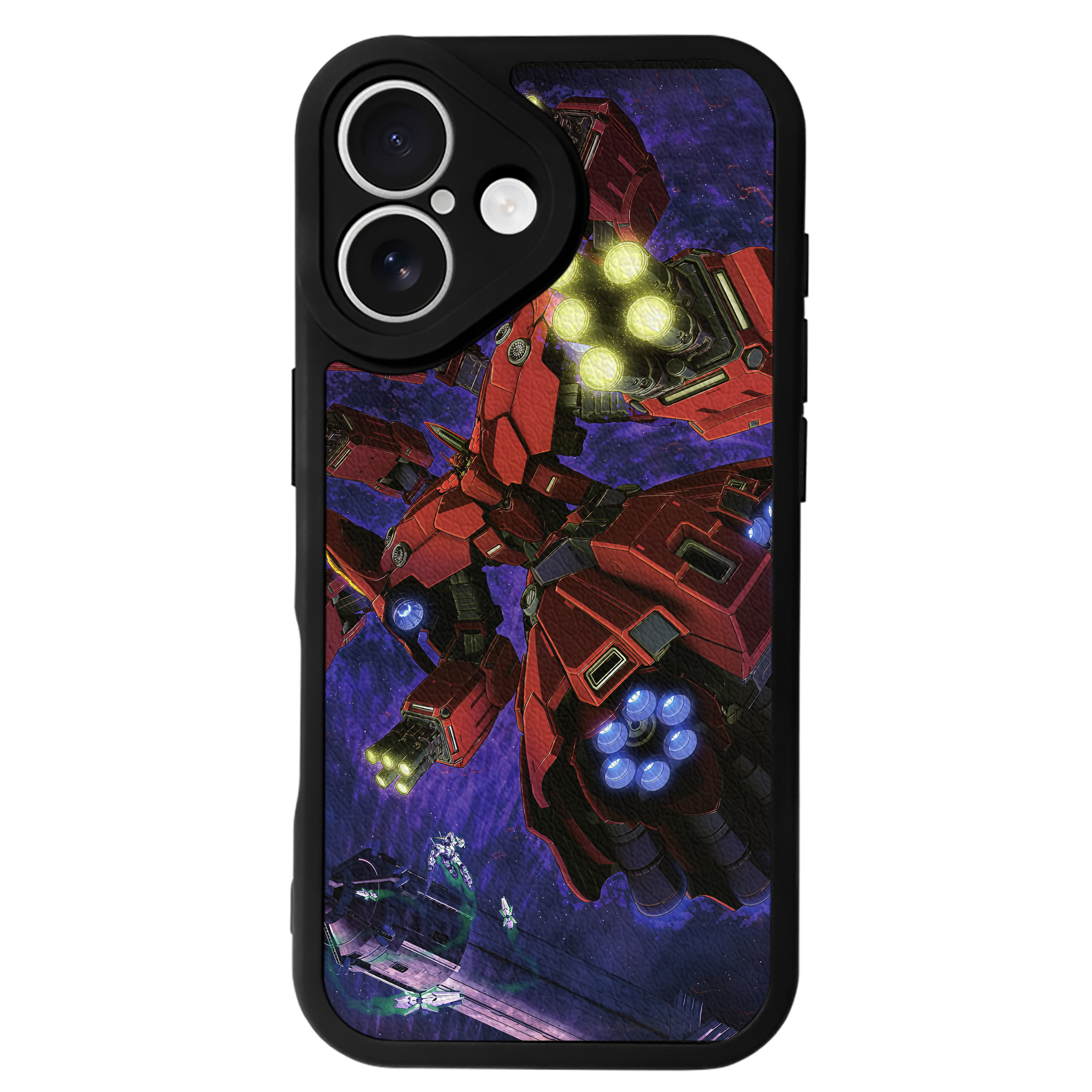 （画像用） 機動戦士ガンダム Mobile Suit Gundam 【iPhone 16シリーズ対応】シリコンスマホケース（レザー調） 材質：シリコン